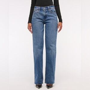 Abercrombie And Fitch Curve Love Low Rise Baggy Jean